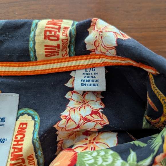 Tommy Bahama Disney Parks Enchanted Tiki Room Silk Shirt Size Large Pre Owned - Picture 5 of 9